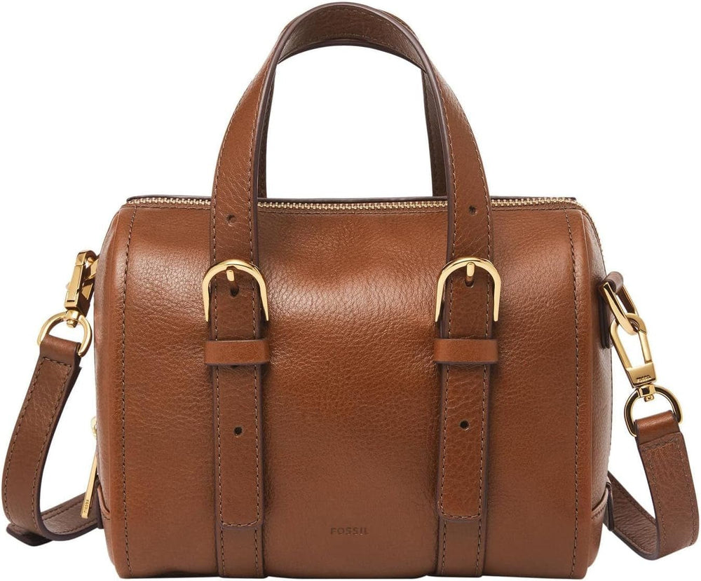 Fossil Women's Carlie Leather Mini Satchel Purse Geantă de mână pentru femei Genti Femei Naty Shop Maro