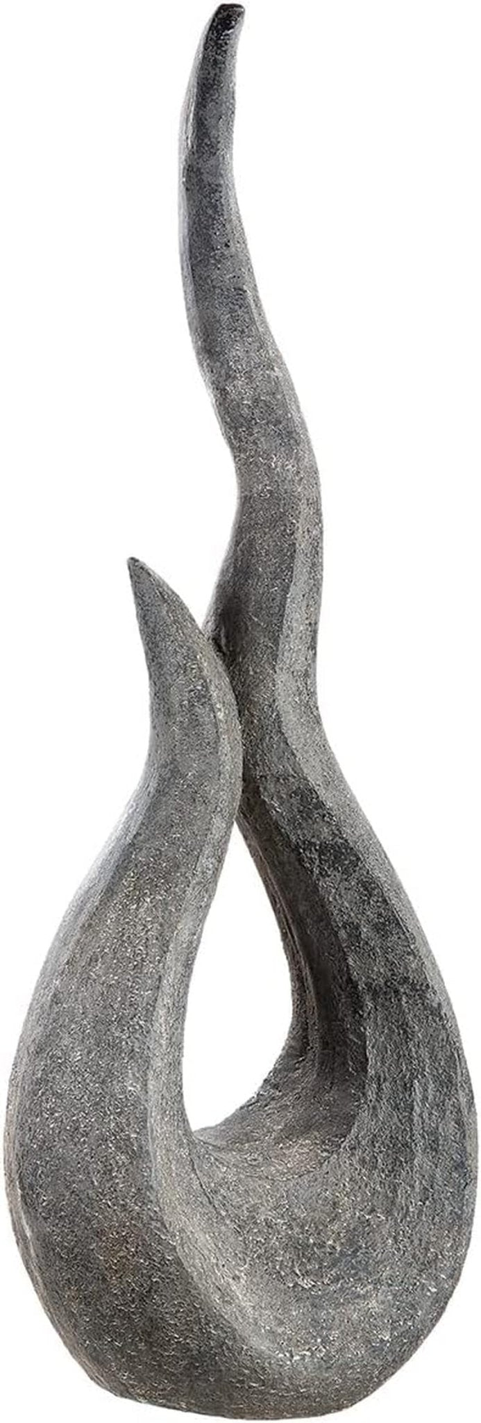 GILDE - Sculptură barcă din aluminiu - lucioasă - Decor baie - H. 35 cm Statuete si sculpturi Naty Shop Gri Înălțime 75 cm
