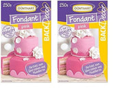 Günthart BackDecor fondant roz | calitate superioară | gata de utilizare | fără ulei de palmier | rezistent la rupere | pentru acoperirea prăjiturilor și produselor de patiserie | potrivit pentru modelare | pachet de 2 (1 x 250 g) Pasta de zahar Naty Shop Roz 250 G (pachet de 2)