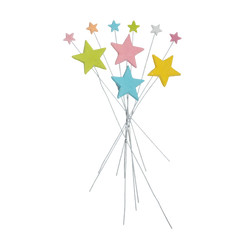 Sæt med 10 spiselige dekorationer, Stjerner