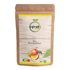 myfruits mango organic, fructe liofilizate, 300g, chipsuri de fructe, fără aditivi, 100% mango, fructe liofilizate și uscate pentru muesli sau gustări... Produse deshidratate Naty Shop 300 G (1 pachet)