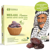 NABALI FAIRKOST FOR ALL Curmale Medjool Medjoul din Palestina - 100% naturale vegan aromate tradiționale proaspete și orientale I fără conservanți 5 kg (1 pachet), Small/Medium Produse deshidratate Naty Shop 5 kg (1 pachet), Mic/Mediu