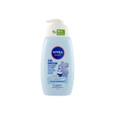 NIVEA BABY gel de duș pentru păr pe picioare 500 ml, baie cu bule pentru copii pentru piele și păr moale și curat, baie pentru copii cu protecție împotriva lacrimilor, șampon hidratant și moale pentru copii Copii - Baie si Skincare Naty Shop Titlu implicit