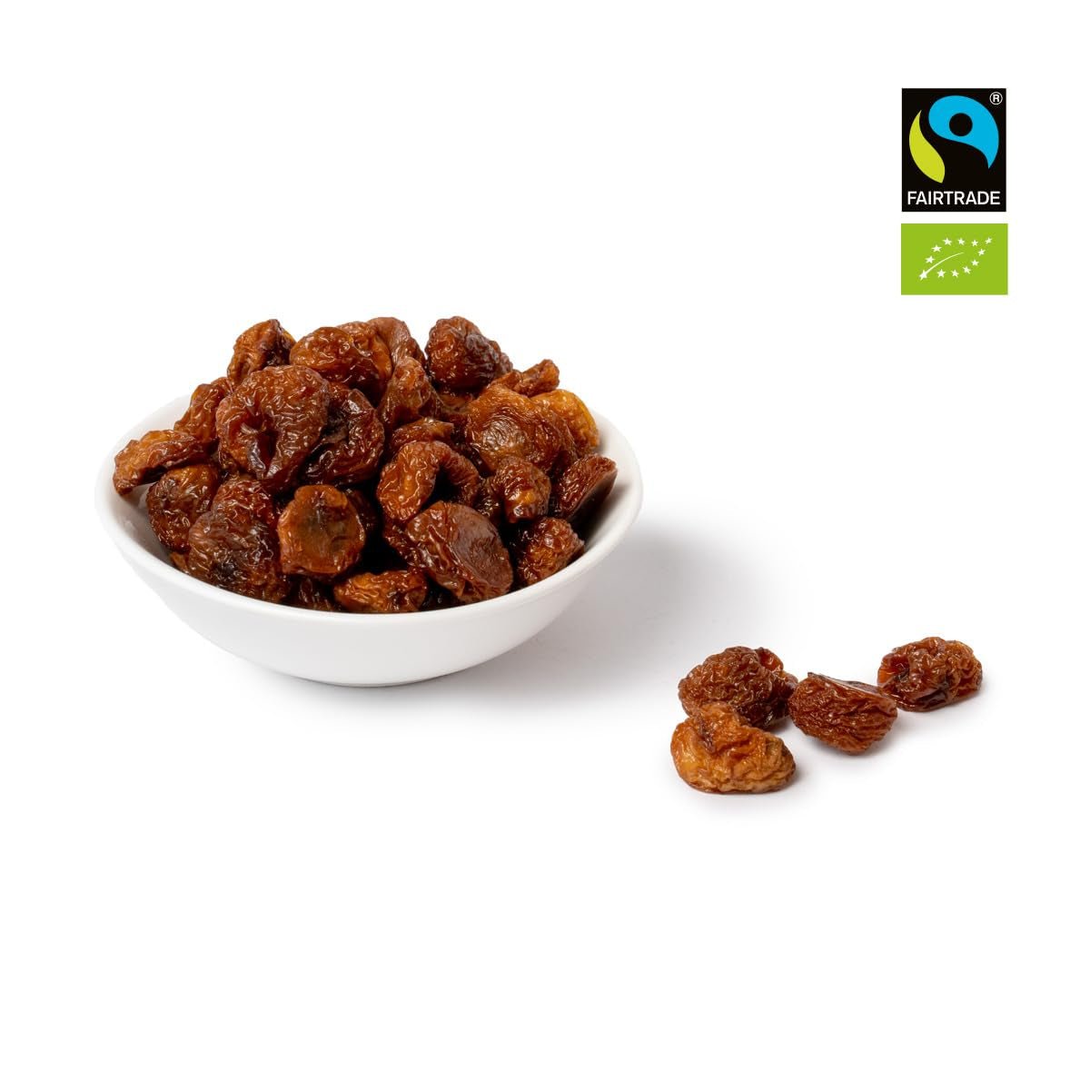 PAKKA - Cireșe de aur uscate la soare Organic Fairtrade 500g, cireșe galbene colectate sălbatice, neulei, neîndulcite, direct de la micii fermieri din Samarkand, Uzbekistan, vegan, 500g (1 pachet) Produse deshidratate Naty Shop