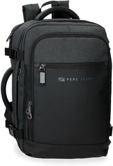 Pepe Jeans Jarvis mică geantă de umăr verde 15x19.5x6 cm poliester cu detalii din piele artificială Bagaje și echipament de călătorie Naty Shop Negru Rucsac de cabină