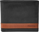 Portofel bifold din piele Quinn pentru bărbați Fossil 11,5 cm L x 2 cm l x 9 cm H Portofel Barbati Naty Shop Negru 11.43 Cm L X 1.91 Cm W X 8.89 Cm H