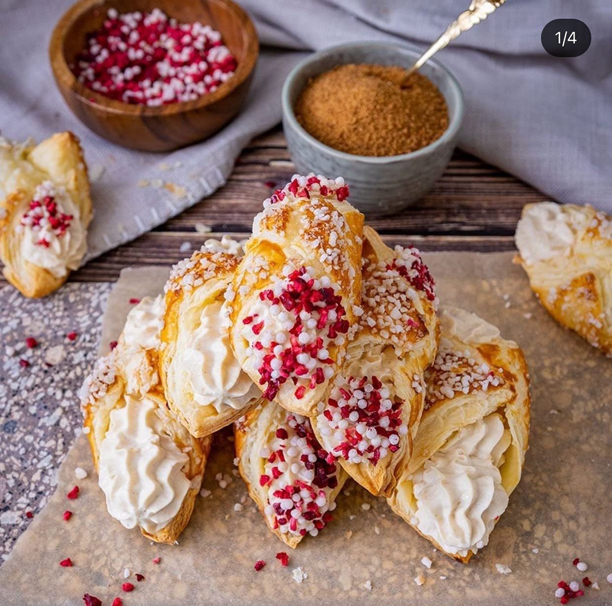 RUF Topping natural cu zmeură, cireșe, chipsuri de orez, fără aditivi artificiali, amestec de fructe pentru terci și produse de patiserie, fără gluten, vegan, 15g (pachet de 3) Produse deshidratate Naty Shop