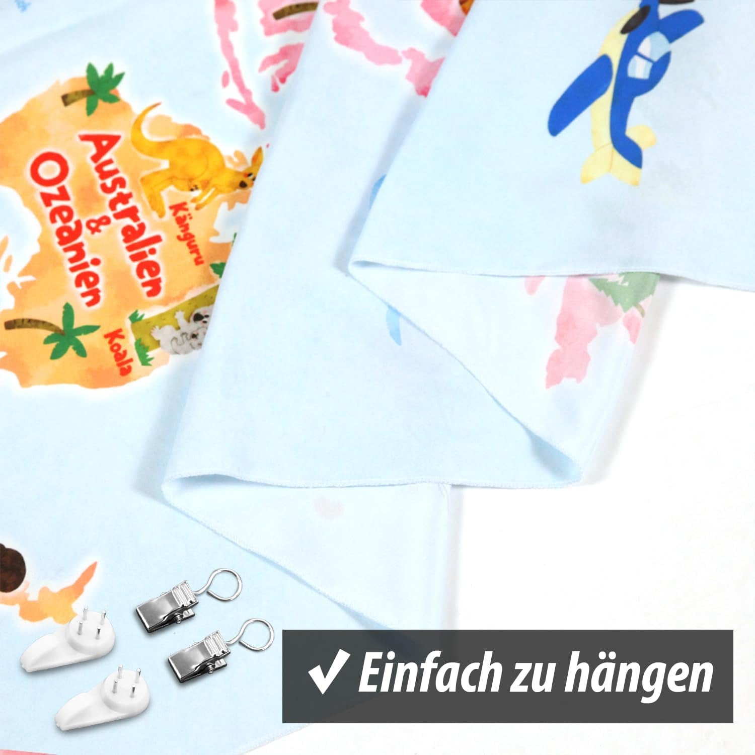 Tapiserie bashom harta lumii animalelor germana copii Casa - Accesorii si Decoratiuni Naty Shop