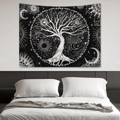 Tapiserie copac viata sun moon Casa - Accesorii si Decoratiuni Naty Shop
