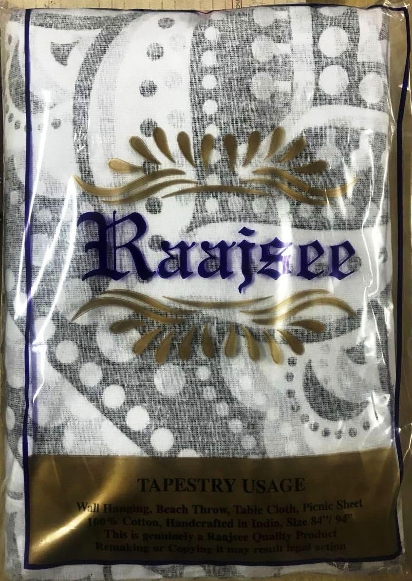 Tapiserie indian psihedelic mandala negru alb india Casa - Accesorii si Decoratiuni Naty Shop