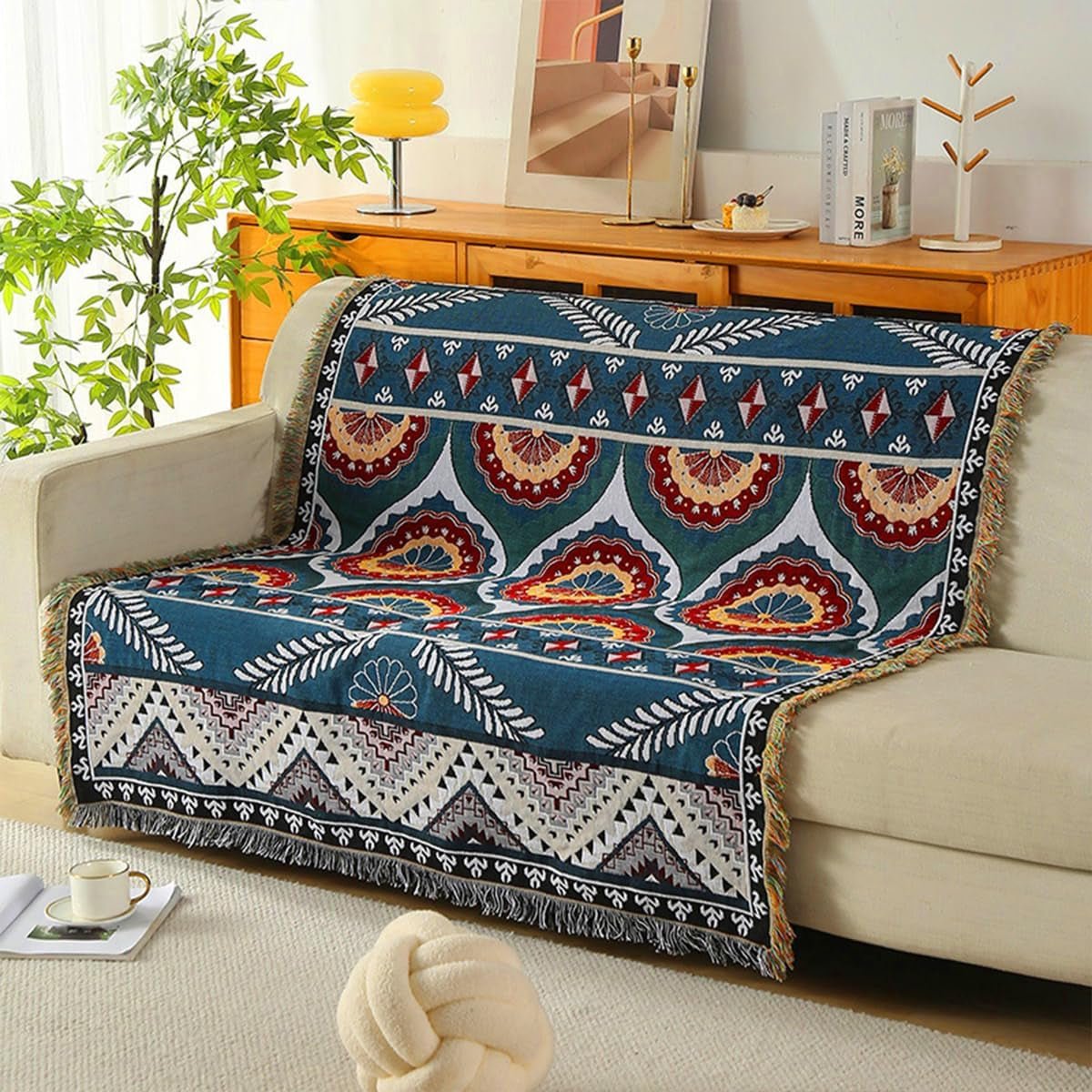 Tapiserie lumisyne double sided bumbac tesute patura arunca Casa - Accesorii si Decoratiuni Naty Shop Fructificare