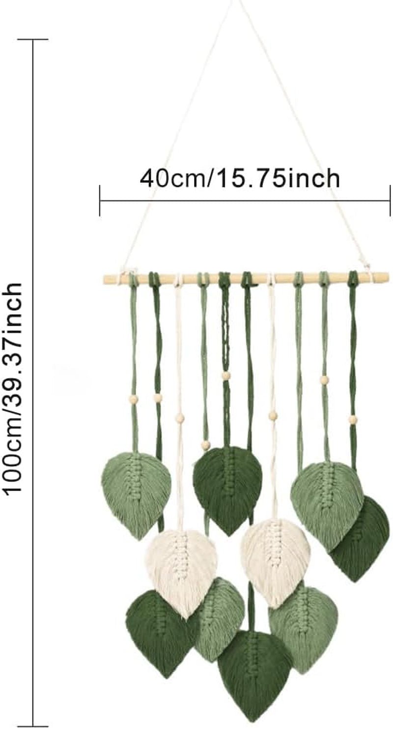 Tapiserie manual margele lemn frunze verzi Casa - Accesorii si Decoratiuni Naty Shop