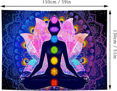 Tapiserie tapiterie mandala colorata mistica Casa - Accesorii si Decoratiuni Naty Shop