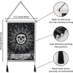 Tapiserie weldomcor craniu tarot set soare Casa - Accesorii si Decoratiuni Naty Shop