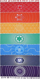 Tapiserie yoga meditation seven chakra hippie Casa - Accesorii si Decoratiuni Naty Shop Default Title