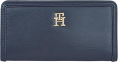 Tommy Hilfiger TH MONOTYPE LARGE SLIM WALLET Portofel pentru femei, Blue (Space Blue), OS Portofel Femei Naty Shop Titlu implicit