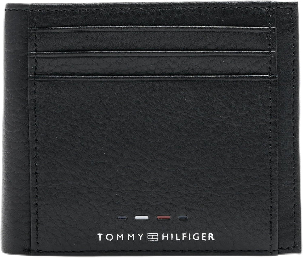 Tommy Hilfiger TH PREMIUM LEATHER EXTRA CC COIN portofel dublu pentru bărbați, negru, OS Portofel Barbati Naty Shop Titlu implicit