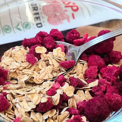 Zmeură liofilizată Bucăți rupte | XL 300g Fructe uscate Liofilizate | Zmeură uscată Fără gluten Fructe liofilizate | Fructe liofilizate | Zmeură liofilizată Produse deshidratate Naty Shop