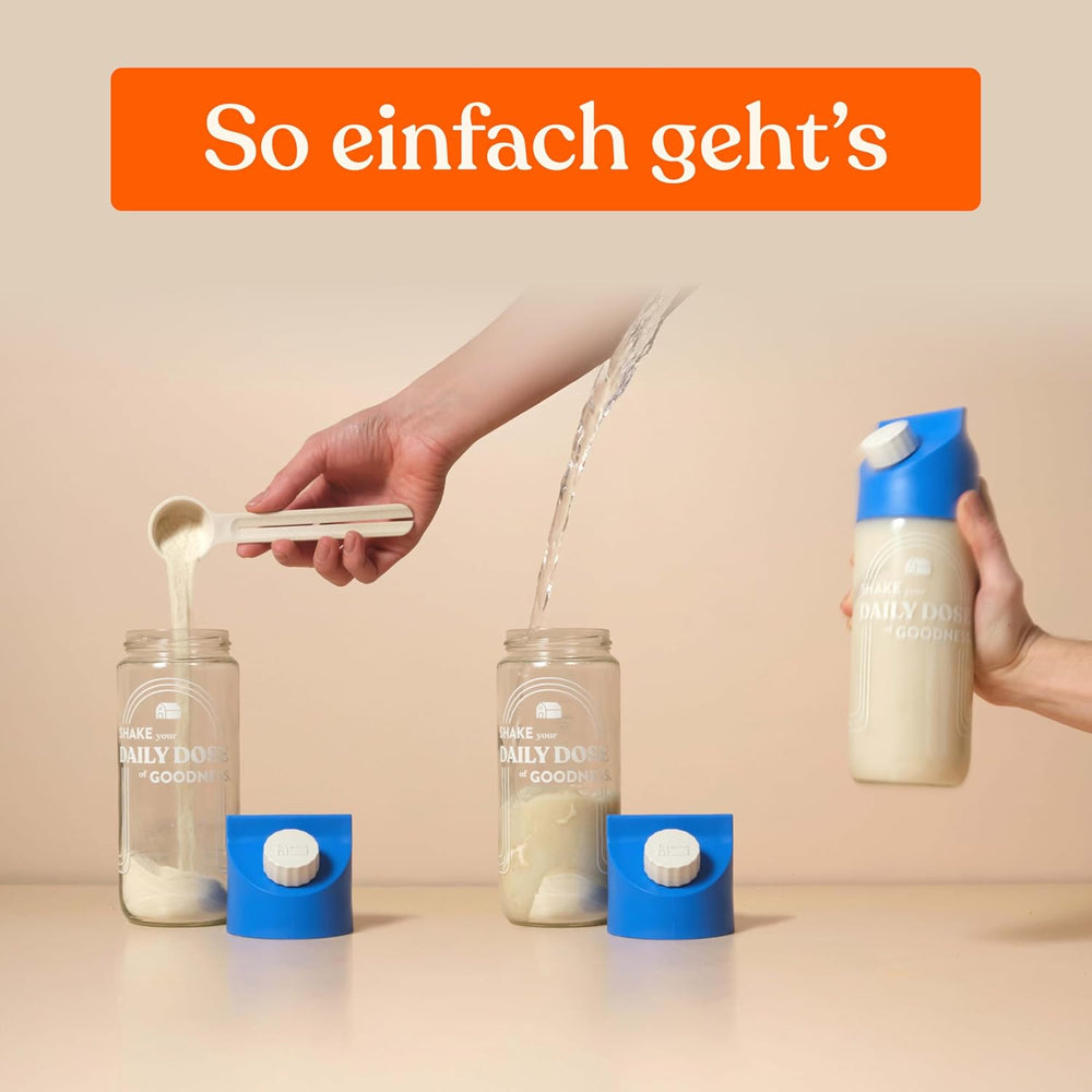 Blue Farm Barista Oat Base für bis zu zu zu 8L zum selbermischen – Bio Haferdrink Barista Edition – Milchalternative ohne Zusatzstoffe und Zuckerzusatz – Vegan und Glutenfrei – 90% weniger Verpackungmüll
