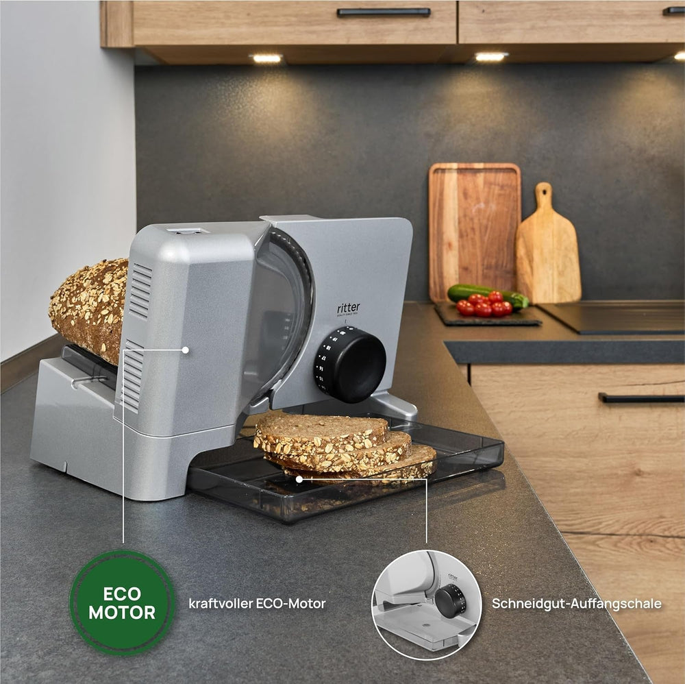 Ritter E 16 Duo plus multifunktionel elektrisk skæremaskine, fremstillet i Tyskland Rivejern og skæremaskiner Naty Shop