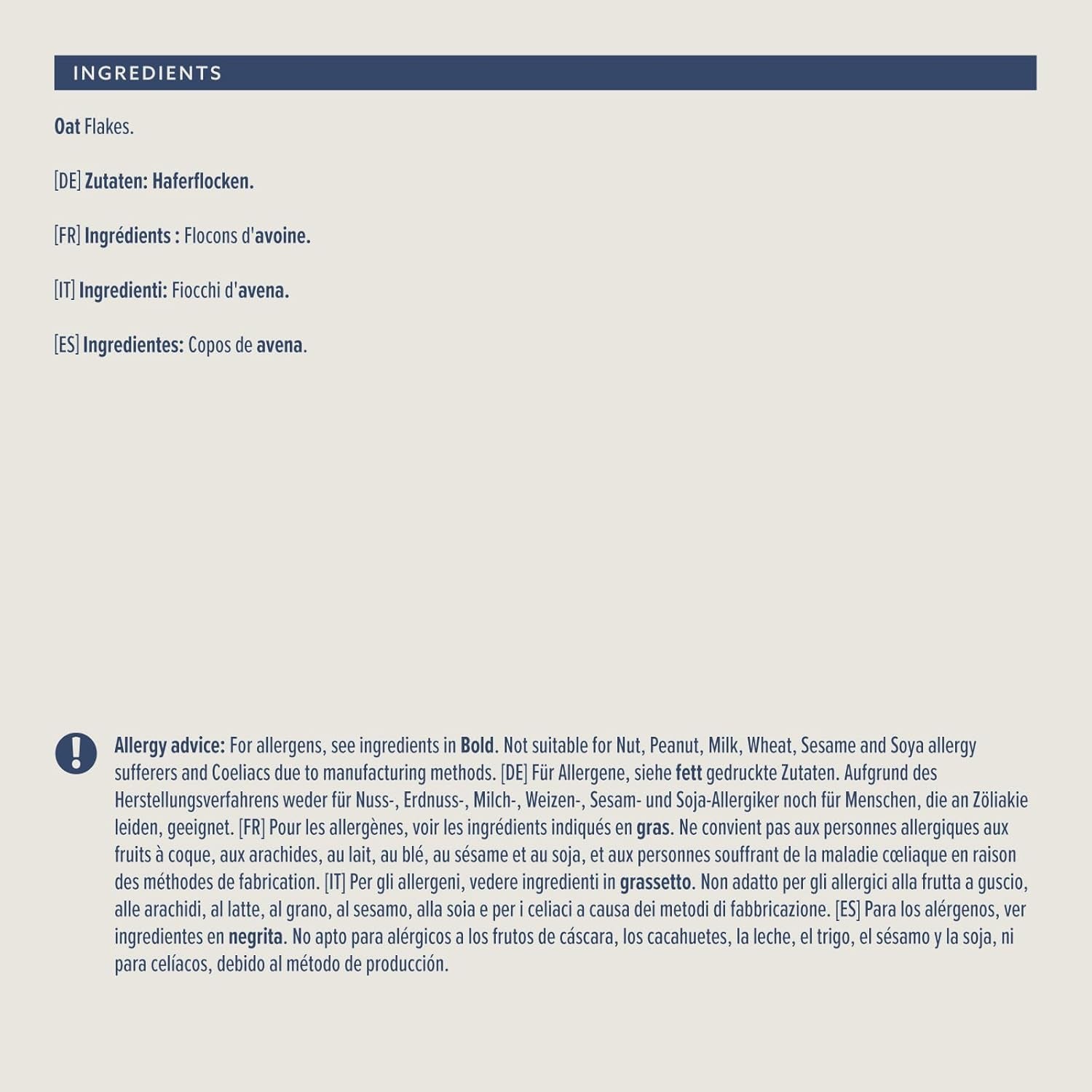 Amazons delikate havregryn, 500 g