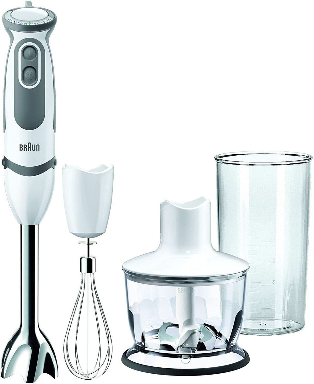 Braun Multiquick 5 Vario MQ 5000 Standmixer | 750 W | Easyclick System | Powerbell-teknologi | 21 Geschwindigkeitstufen | Mixen Und Pürieren Mor og barn Naty Shop Single Inkl. Schneebesen, Zerkleinerer