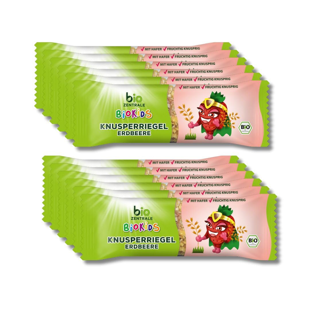 Sprøde jordbærbarer 12 x 20g