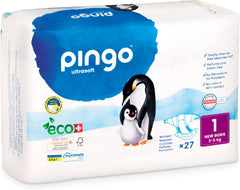 Pingo Ultrasoft, økologiske bleer, str. 1 og 2 Mother and Child Naty Shop