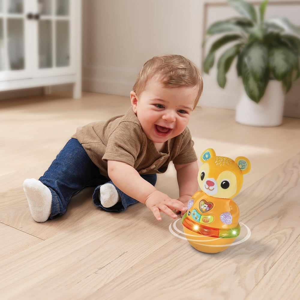 Vtech Baby Wobbly Bear - Jucărie interactivă cu 3 cântece cântate și 12 melodii - Pentru copii cu vârsta cuprinsă între 6-24 luni Jucarii Bebe Naty Shop
