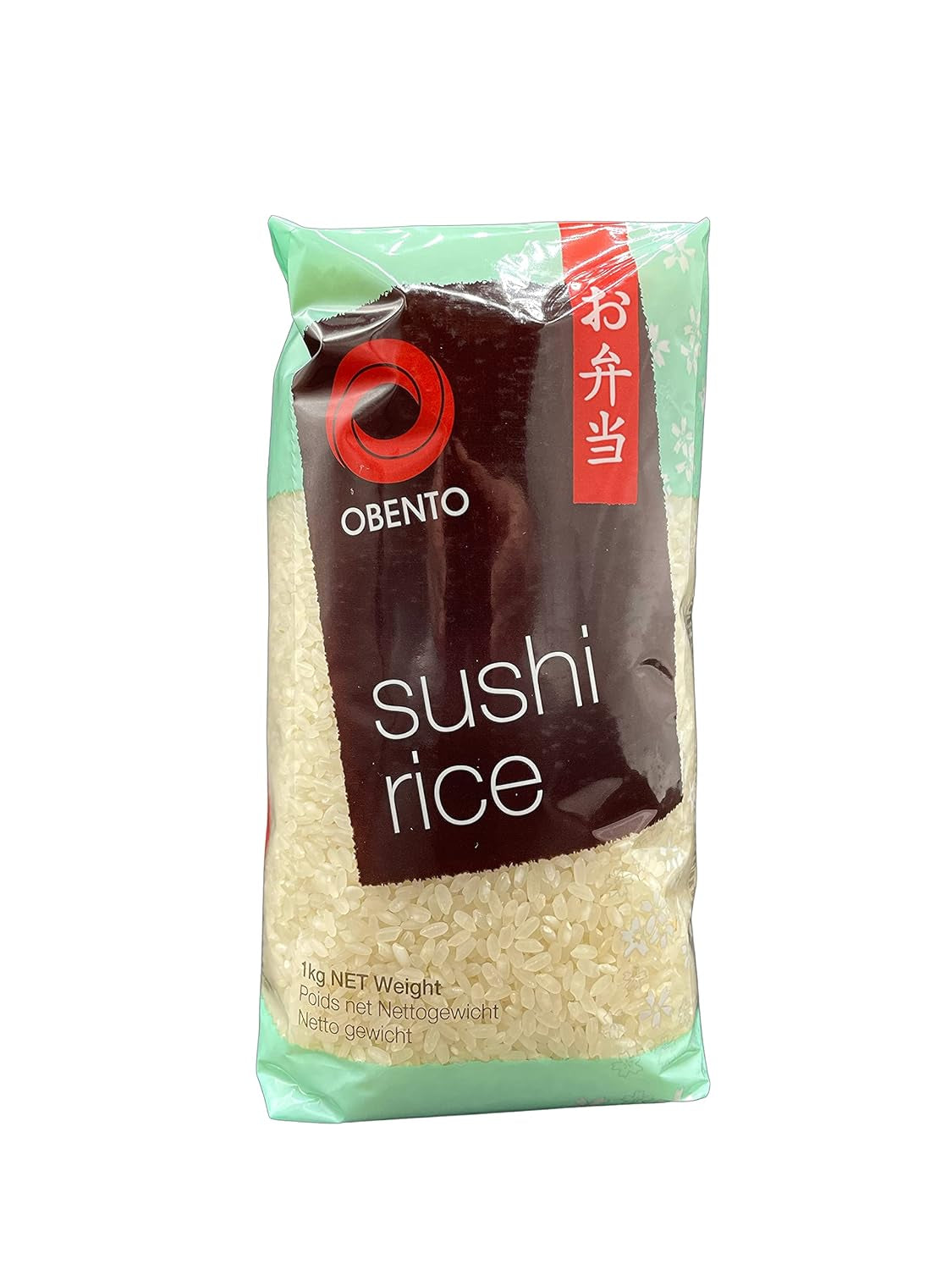 Sushiris, sticky rice til nori-ruller og andre japanske sushispecialiteter, 1 kg (1 pakke)