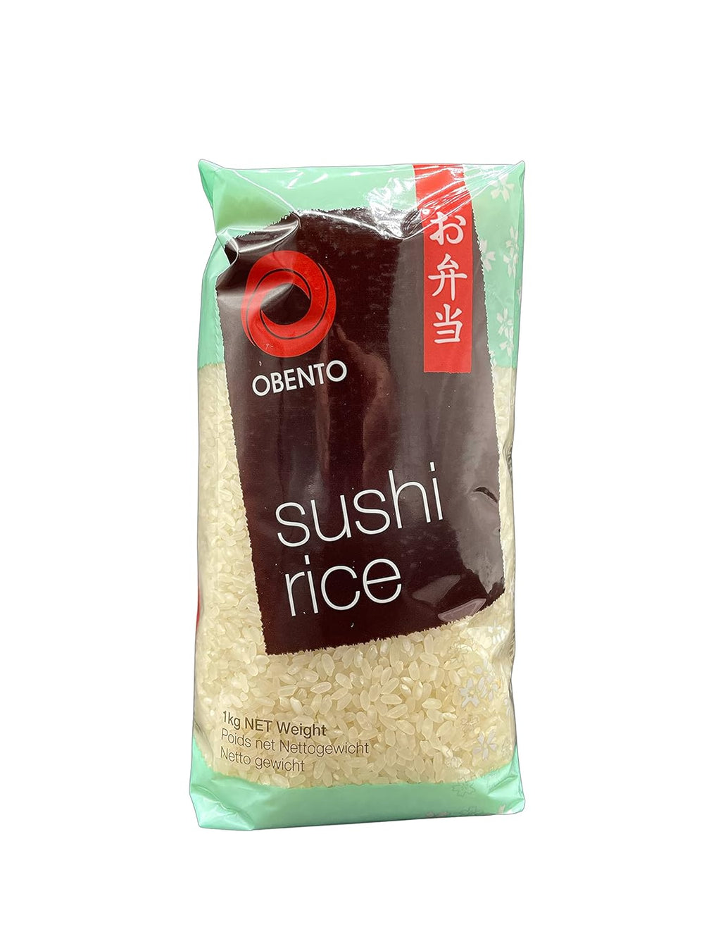 Sushiris, sticky rice til nori-ruller og andre japanske sushispecialiteter, 1 kg (1 pakke)