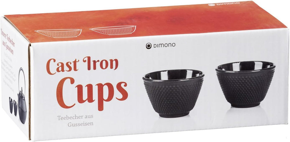 Set de ceai tradițional din fontă Dimono: ceainic, încălzitor și 2 cești de ceai