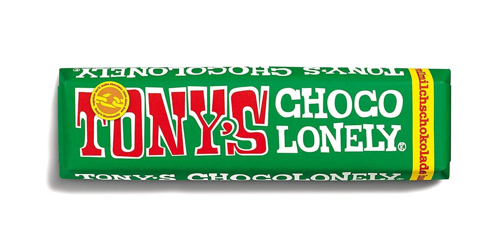 Tony's Chocolonely, mælkechokolade med karamel og havsalt 47g