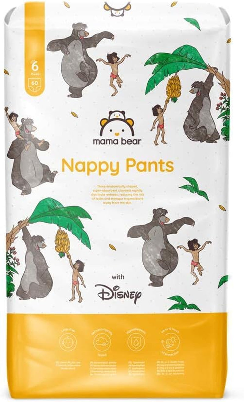 Amazon-mærke: Mama Bear Disney-bleer, størrelse 5 (12-17 kg) - Månedlig æske, hvid, 140 stykker (2 pakker af 70)