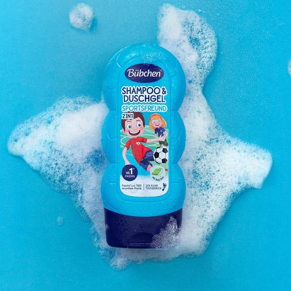 Bübchen Sportsfriend 2In1, Șampon și gel de duș, 230 ml Duș și baie Naty Shop