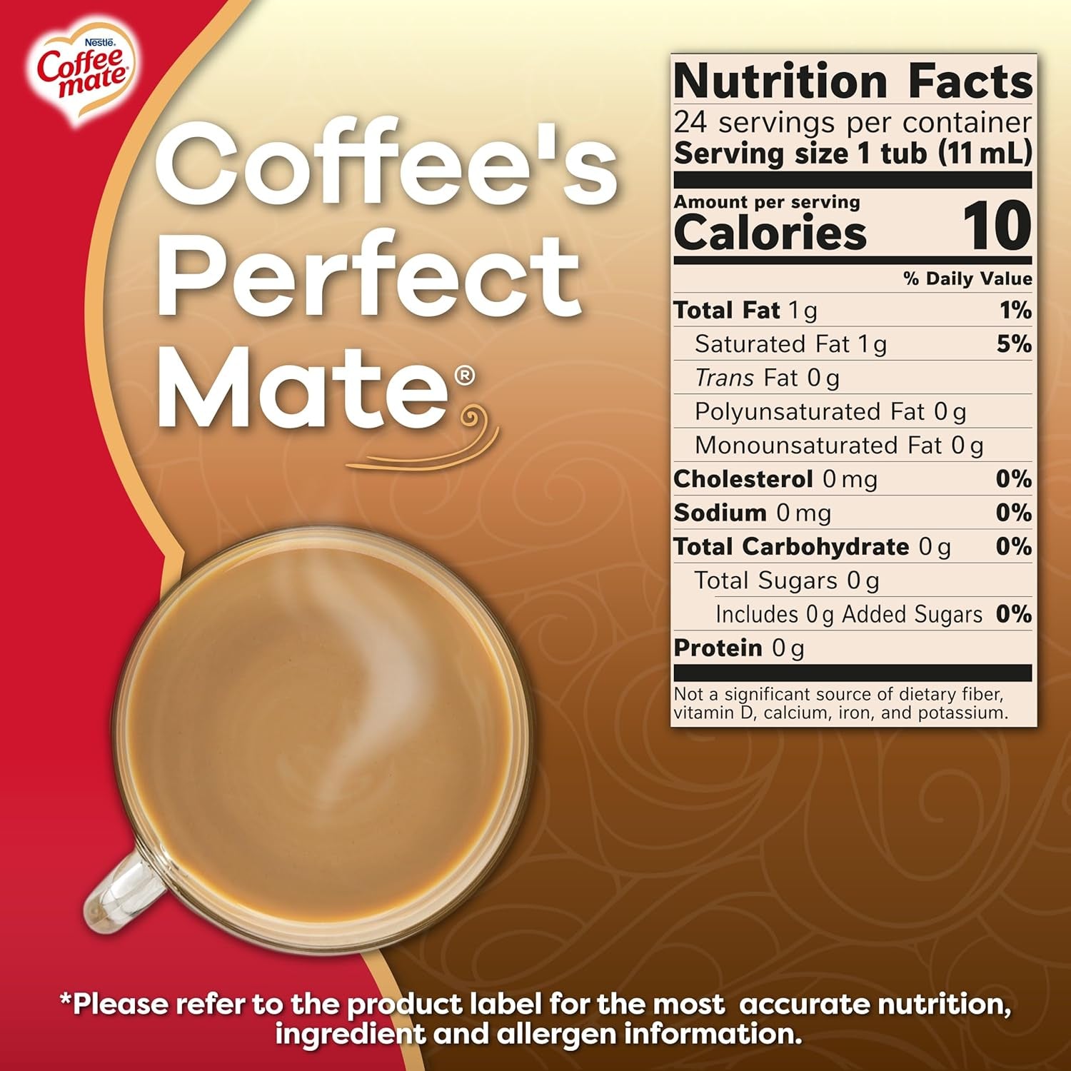 Nestlé Coffee-Mate Original Flüssige Kaffeesahne (24x11ml) US-Import!