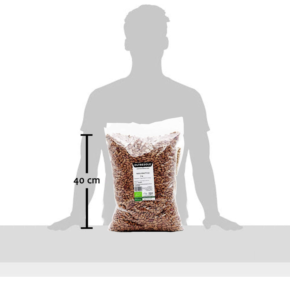 , Økologiske borlotti bønner 5 kg, økologiske tørrede bælgfrugter fra kontrolleret dyrkning, Cereals Naty Shop