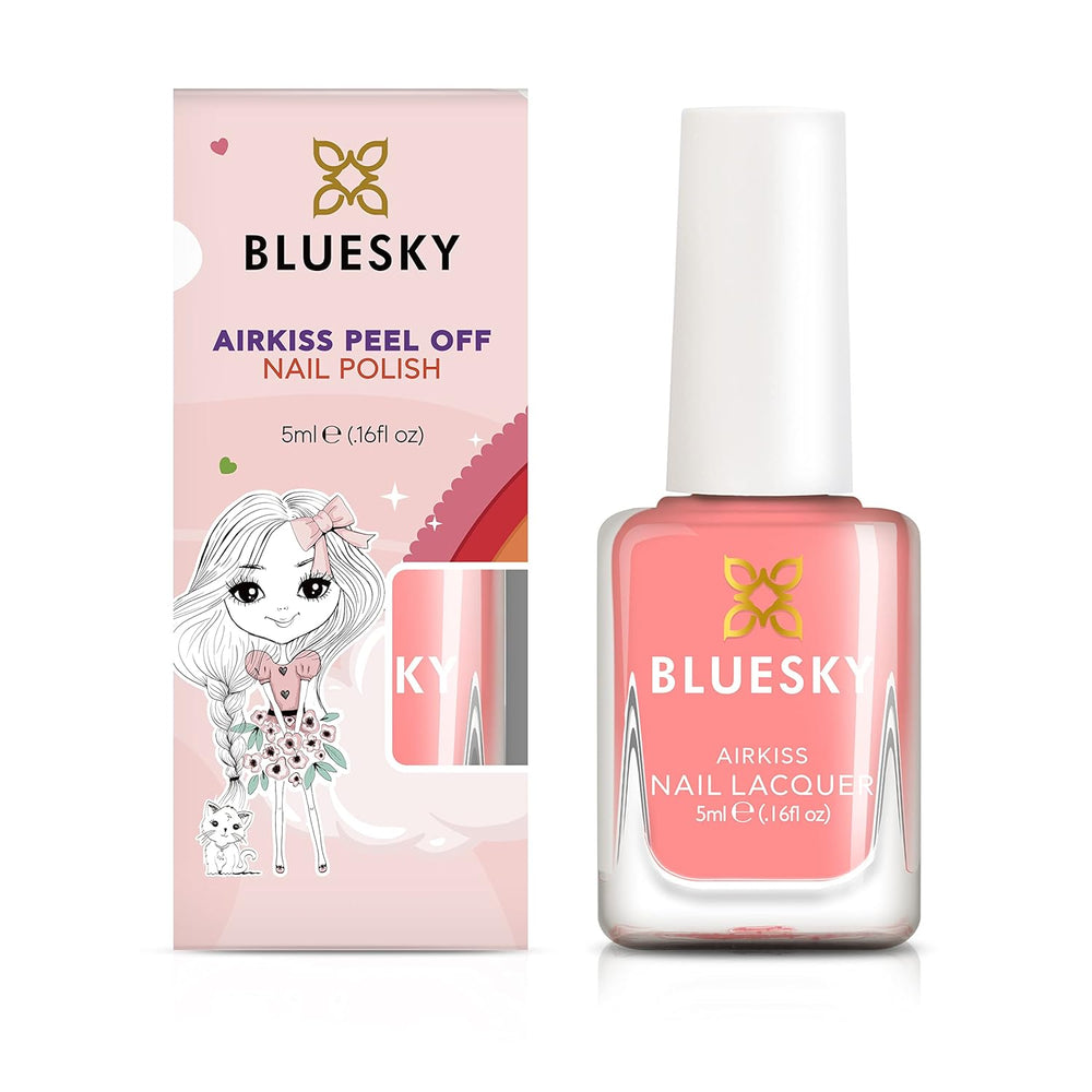 Bluesky Kids neglelak - Sea Shell, Coral. Easy Peel Off, ikke-giftig, vandbaseret, glidende neglelak til børn 5 ml