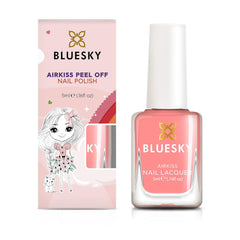 Bluesky Kids neglelak - Sea Shell, Coral. Easy Peel Off, ikke-giftig, vandbaseret, glidende neglelak til børn 5 ml
