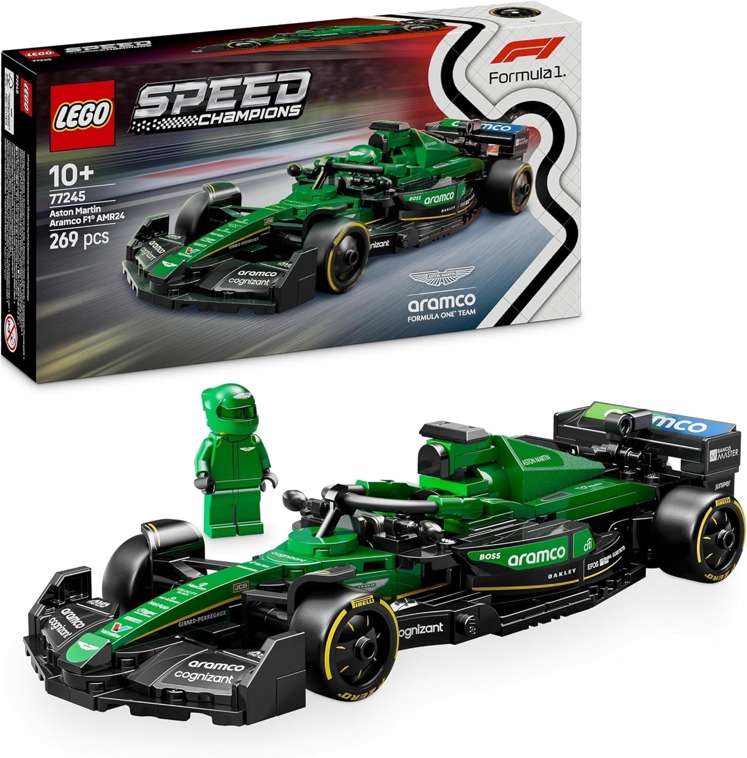 LEGO Speed Champions Mercedes-Amg F1 W15 Racerbil - Formel 1 Minifigur Legetøj - Bilmodel at samle og bygge - Gave til drenge og piger 10+ eller voksne fans 77244 Byggesæt Besuche den LEGO-Store Aston Martin Aramco F1 Amr24 Racerbil 77245