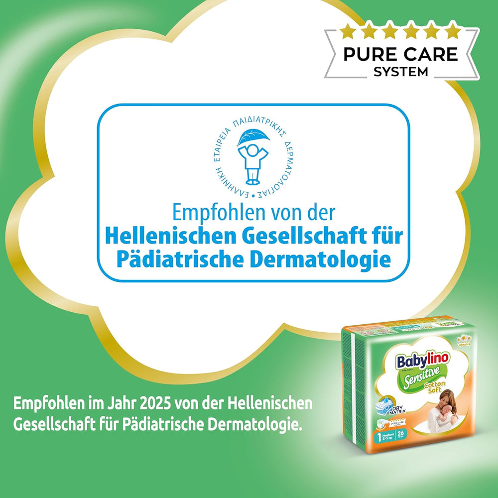 Følsomme babybleer, str. 1, nyfødt (2-5 kg), 26 stk