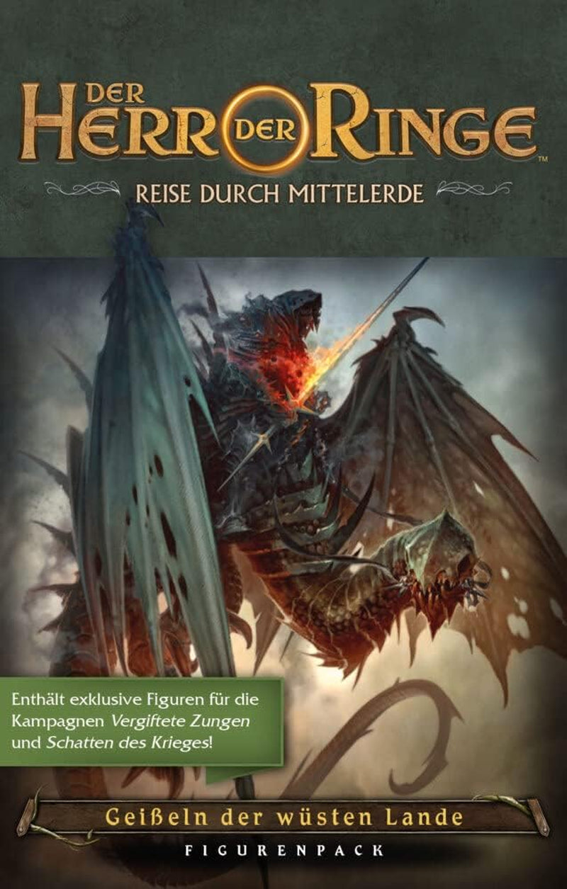 Fantasy Flight Games, The Lord of the Rings: Journeys to Middle Earth, Core Set, Expert Game, Dungeon Crawler, 1-5 spillere, alderen 14+, 60+ minutter, tysk, flerfarvet.