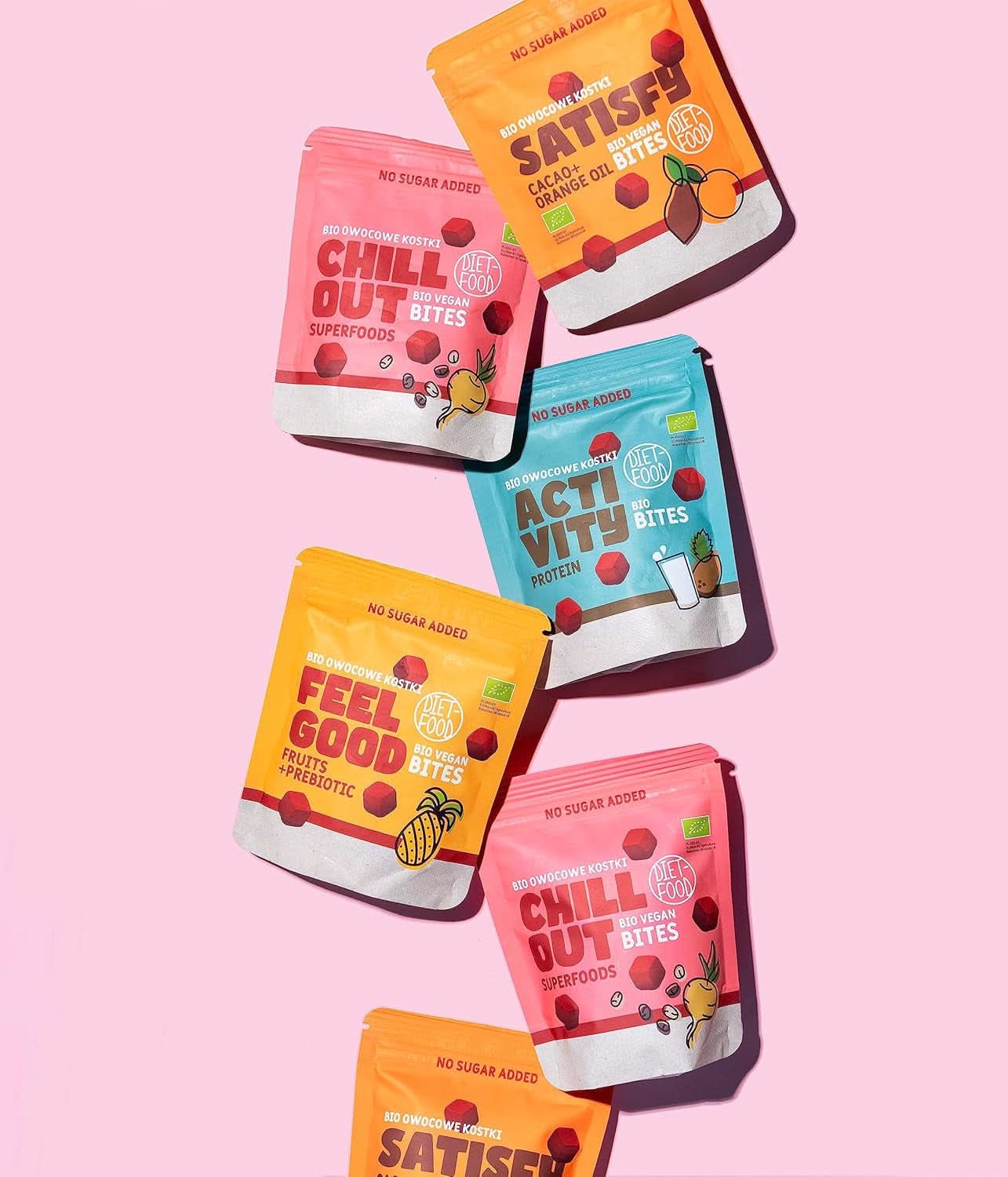 Økologiske frugtterninger, 100% frugt, 120 gram Naty Shop dehydrerede produkter