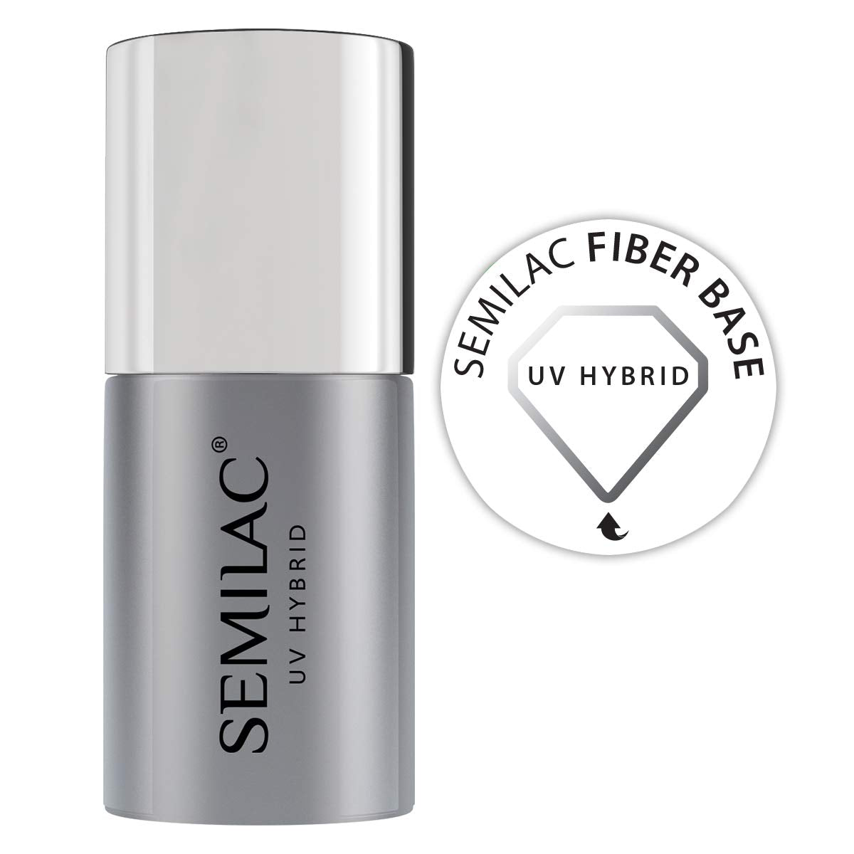 Semilac Pure & Clean UV neglelak base 7ml – Selvnivellerende hybrid base til følsomme negle