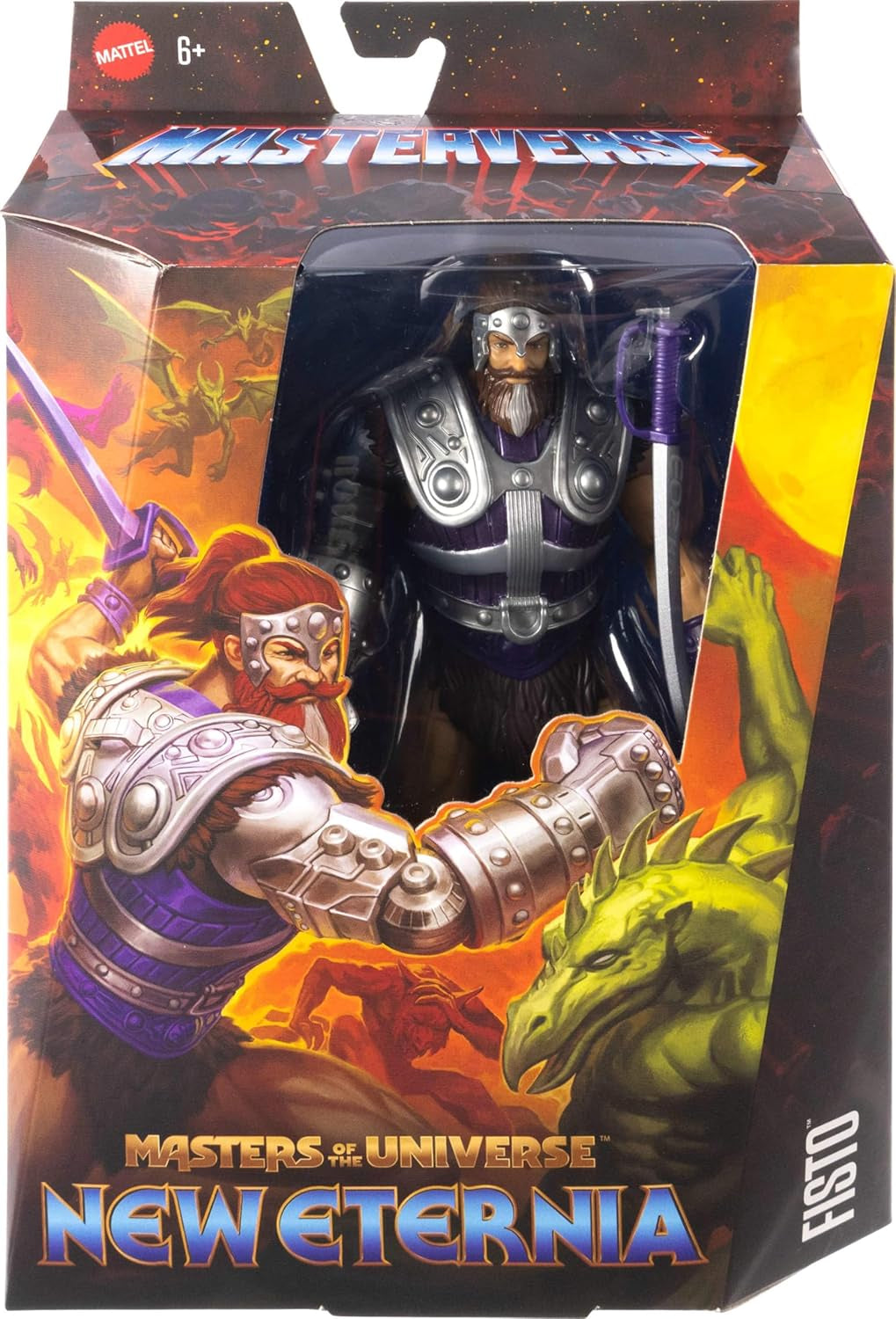 Masters of the Universe Masterverse Action Figure Aprox. 18 Cm, New Eternia Fisto, MOTU Toy Hero With Iron Fist, 30 Movement Points, JBP76, [Multicolor] Action figures Naty Shop