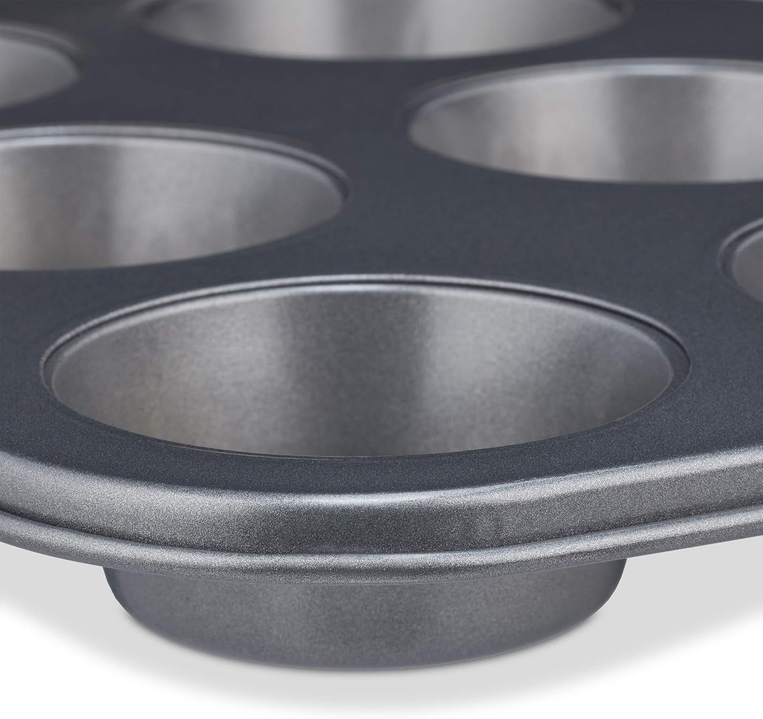 Relaxdays Muffinform, 2Er Sæt, 12Er Muffinbleche, Antihaftbeschichte, Carbonstahl, Muffins & Cupcakes, Ø 6,5 Cm, Hvede, 10030825 Forme og bakker til bagning Naty Shop
