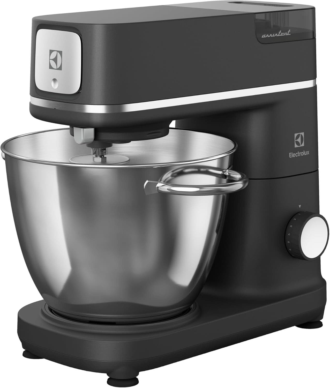 Foodprocessor Electrolux Assistant EKM5570, 1200W, metalhus, 10 hastigheder Naty Shop Pearl Black + Mixer med stativ Ny model