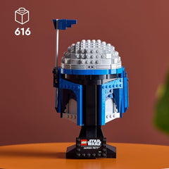 LEGO Star Wars 75408 Jango Fett-hjelm - Mandalorian-byggesæt til voksne - Model med stativ, navneplade og justerbar antenne - Gave til Attack of the Clones Fans Byggesæt Besuche den LEGO-Store