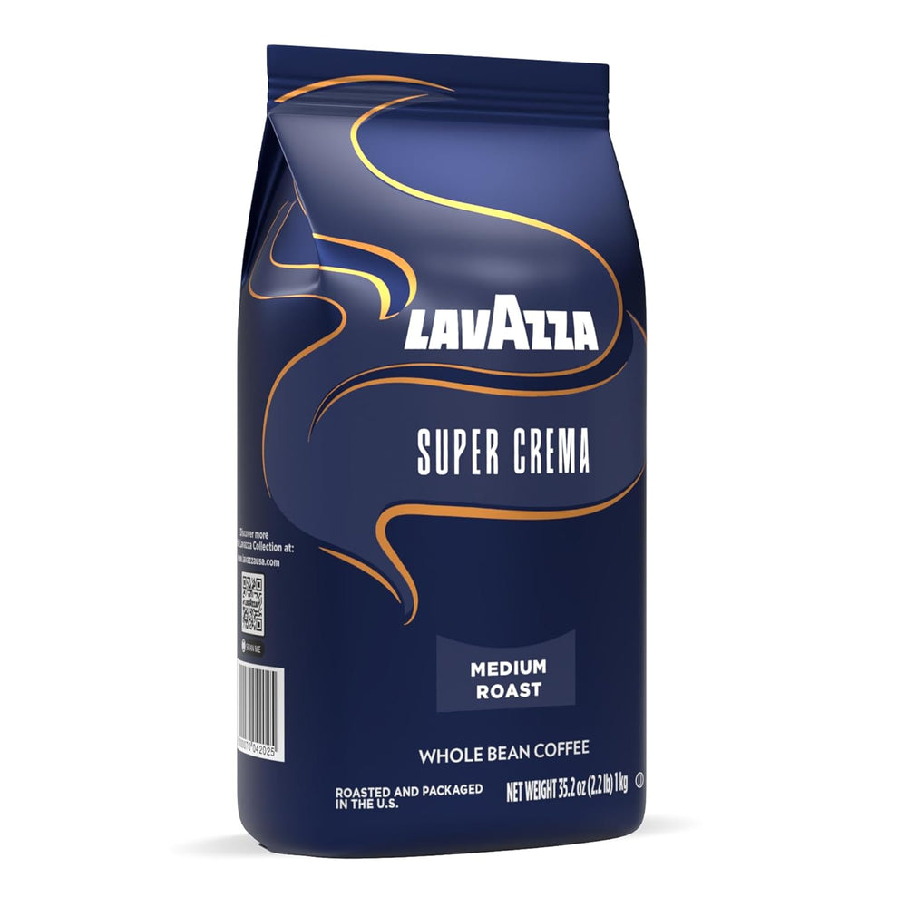 Lavazza Super Cream Espresso Bohnen - 2,2 lb. Beutel (6er Pack)