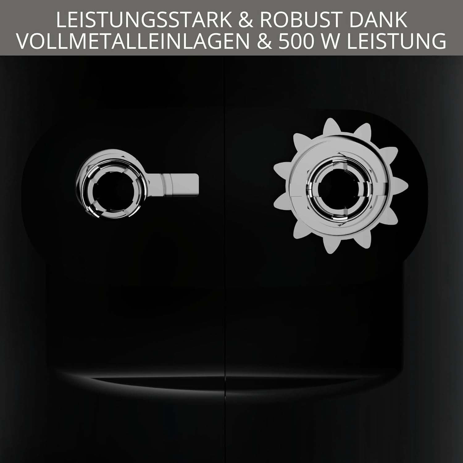 Krups 3Mix 7000 Håndmixer 60 Jahre Special Edition, 500 Watt, Knet- Und Rührhaken Aus Edelstahl, Langes Netzkabel, Zubehörtasche, F6085811, Schwarz/Kupfer Kitchen Naty Shop